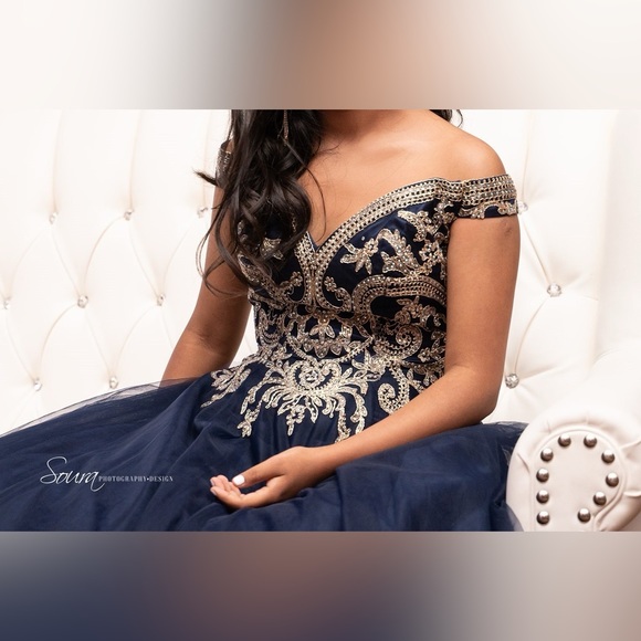 Royal Prom dress on sale - Picture 2 of 5